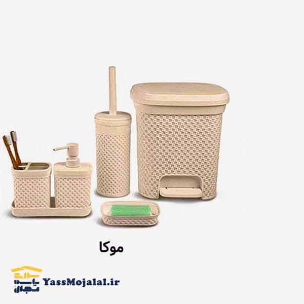 ست سرویس بهداشتی لیمون مدل بافت — تصویر ۲