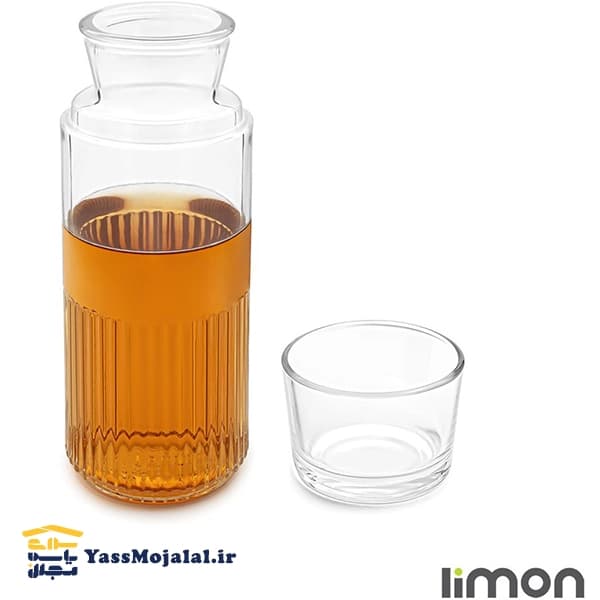 سرویس پارچ و لیوان 2 پارچه لیمون مدل شب