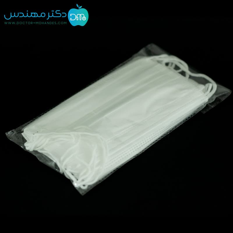 ماسک سه لایه پرستاری رنگ سفید برند ماکسیما (بسته 10 عددی) — تصویر ۲