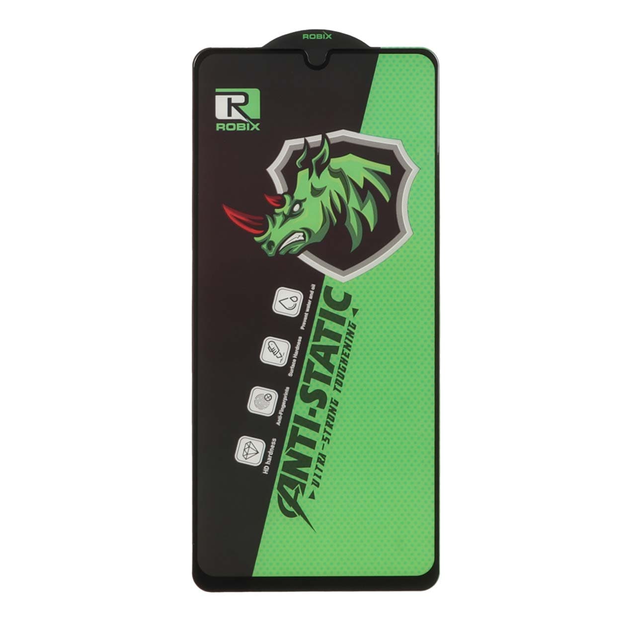 محافظ صفحه نمایش شیشه ای Full Cover Robix Anti Static ESD مدل Samsung Galaxy A31 / A32 4G / A33 5G / A22 4G / F22 4G / M22 / M32 4G