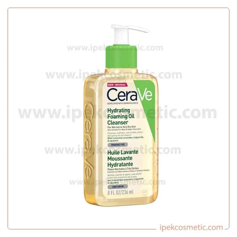 شوینده سراوی مدل Hydrating Foaming Oil Cleanser