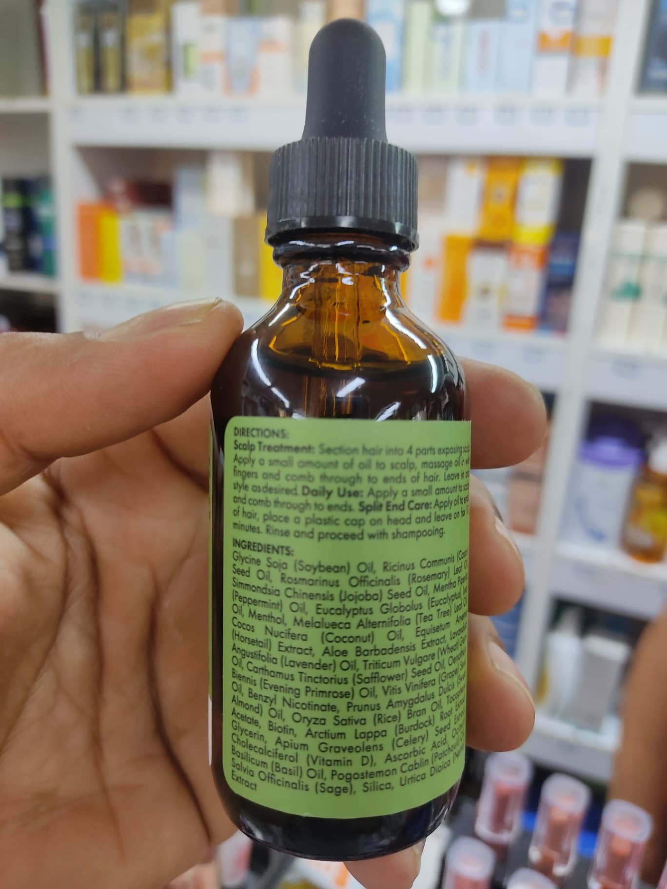 روغن ضد ریزش و تقویت‌کننده پوست سر و مو رزماری و نعناع میله Miele Organics Rosemary Mint Scalp and Hair — تصویر ۲