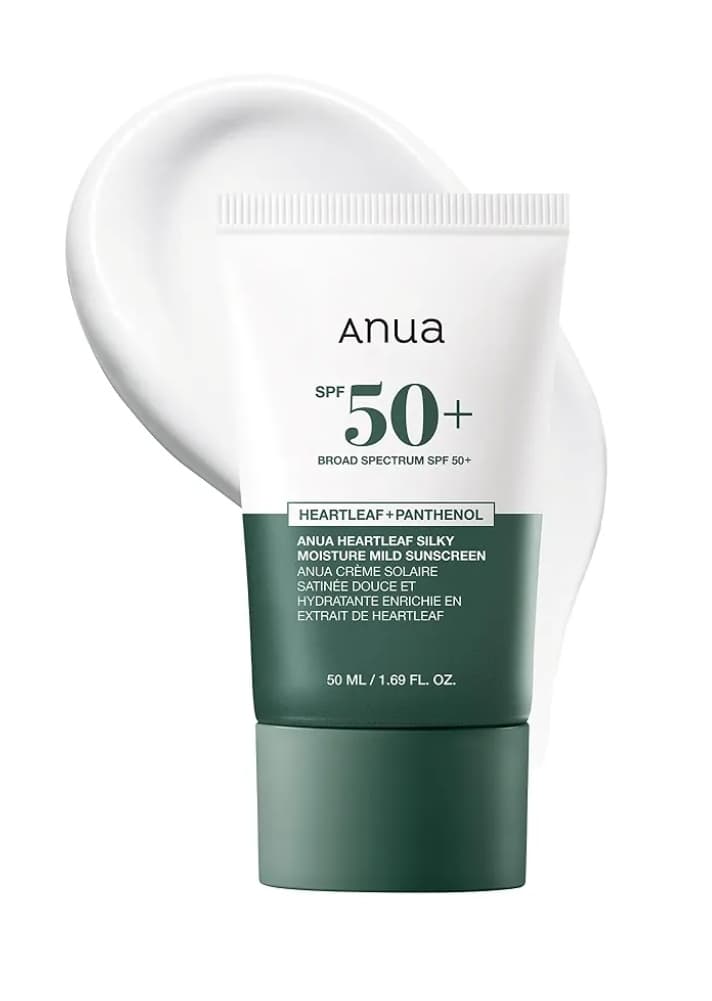ضد آفتاب مرطوبکننده هارتلیف آنوا anua heartleaf silky moisture sun cream — تصویر ۲
