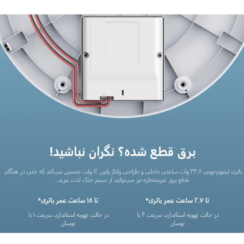 پنکه شارژی ایستاده شیائومی Xiaomi Smart Standing Fan 2 Pro مدل BPLDS03DM — تصویر ۲