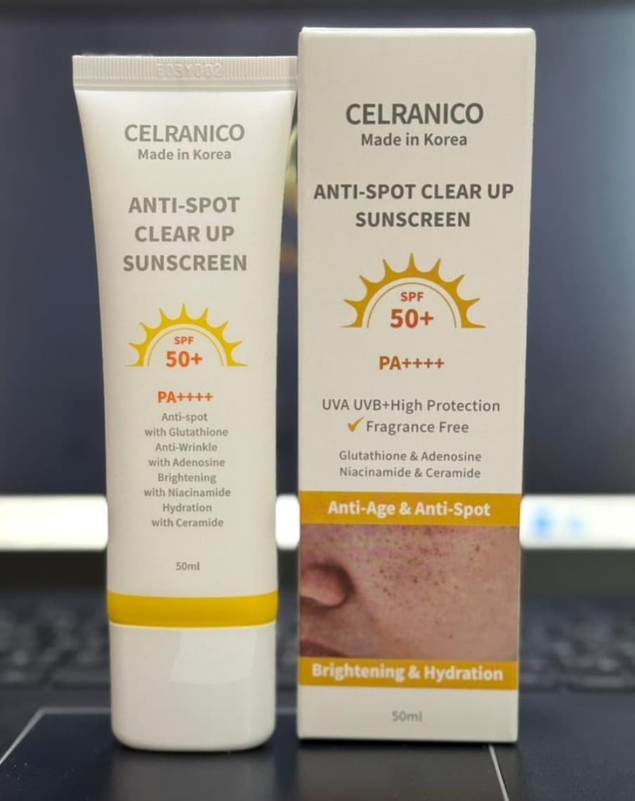ضد آفتاب ضد لک ضد جوش سلرانیکو spf50 CELRANICO ANTI-SPOT CLEAR UP SUNSCREEN