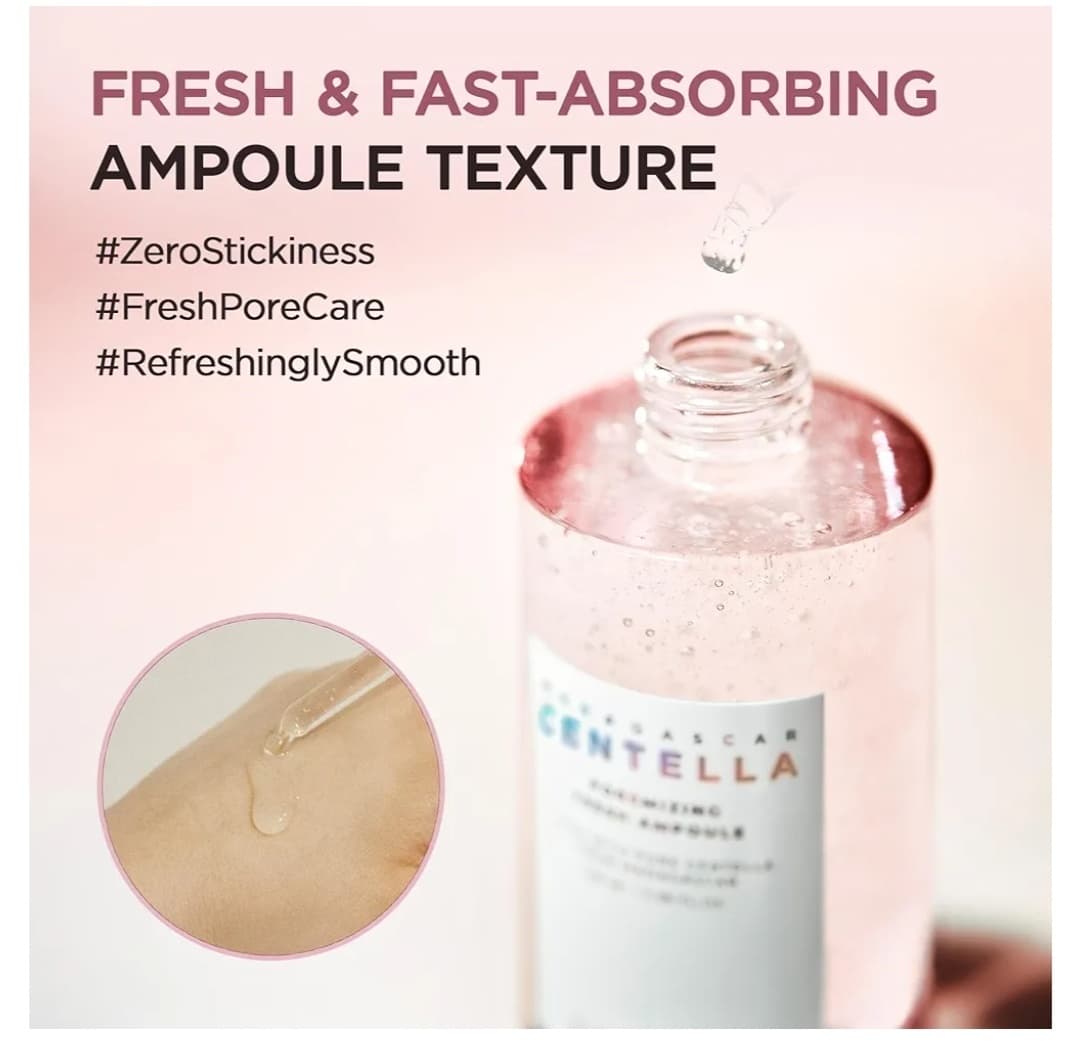 آمپول کوچک کننده منافذ ماداگاسکار سنتلا اسکین 1004 SKIN1004 Madagascar Centella Poremizing Fresh Ampoule — تصویر ۸