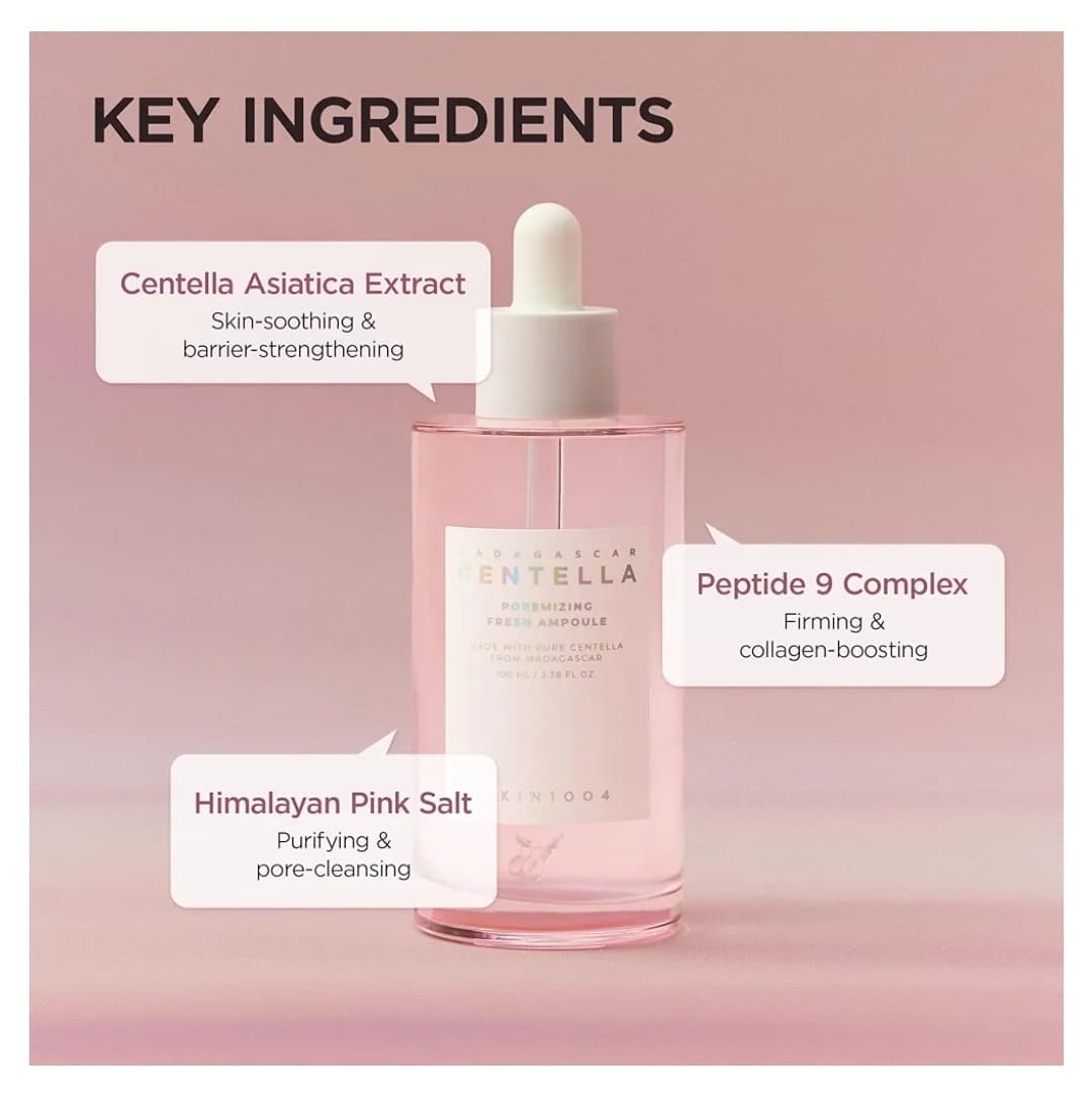 آمپول کوچک کننده منافذ ماداگاسکار سنتلا اسکین 1004 SKIN1004 Madagascar Centella Poremizing Fresh Ampoule — تصویر ۷