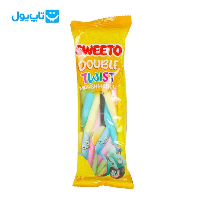مارشمالو سوییتو Sweeto مدل Double Twist وزن 23 گرم — تصویر ۲