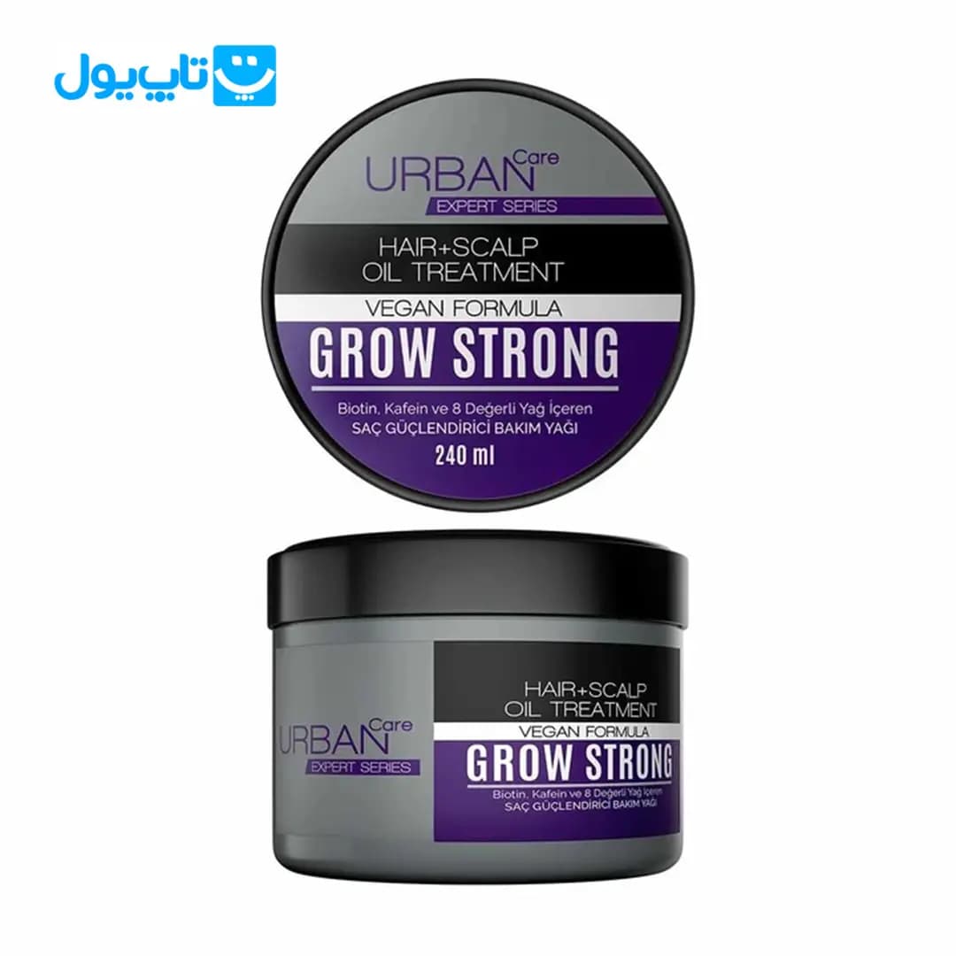 روغن مراقبت مو اوربان کر Urban Care تقویت کننده حاوی بیوتین کافئین حجم 240 میلی لیتر