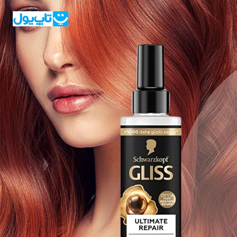 اسپری دو فاز گلیس Gliss مدل Ultimate Repair مناسب موهای آسیب‌دیده حجم 200 میلی‌لیتر — تصویر ۳