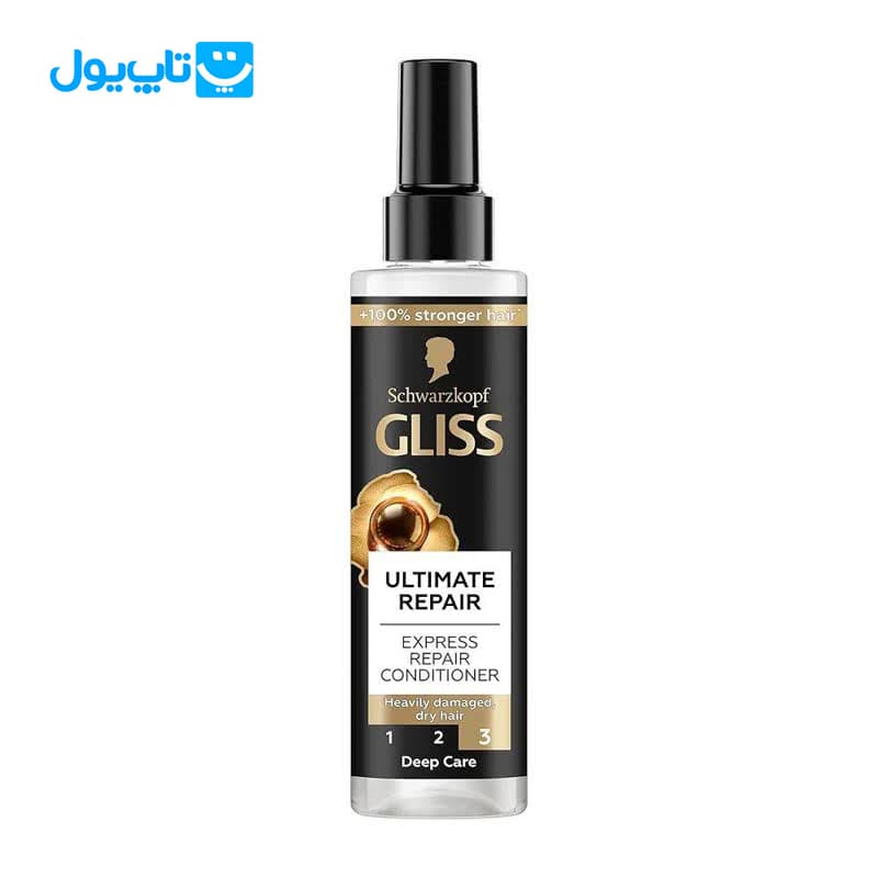 اسپری دو فاز گلیس Gliss مدل Ultimate Repair مناسب موهای آسیب‌دیده حجم 200 میلی‌لیتر