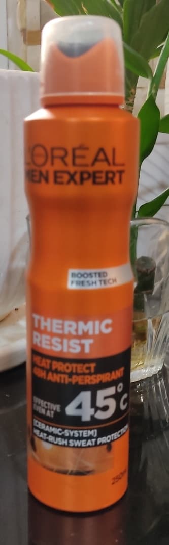 اسپري ضد تعریق مردانه لورآل loreal مدل thermic resist حجم 250 میلی لیتر