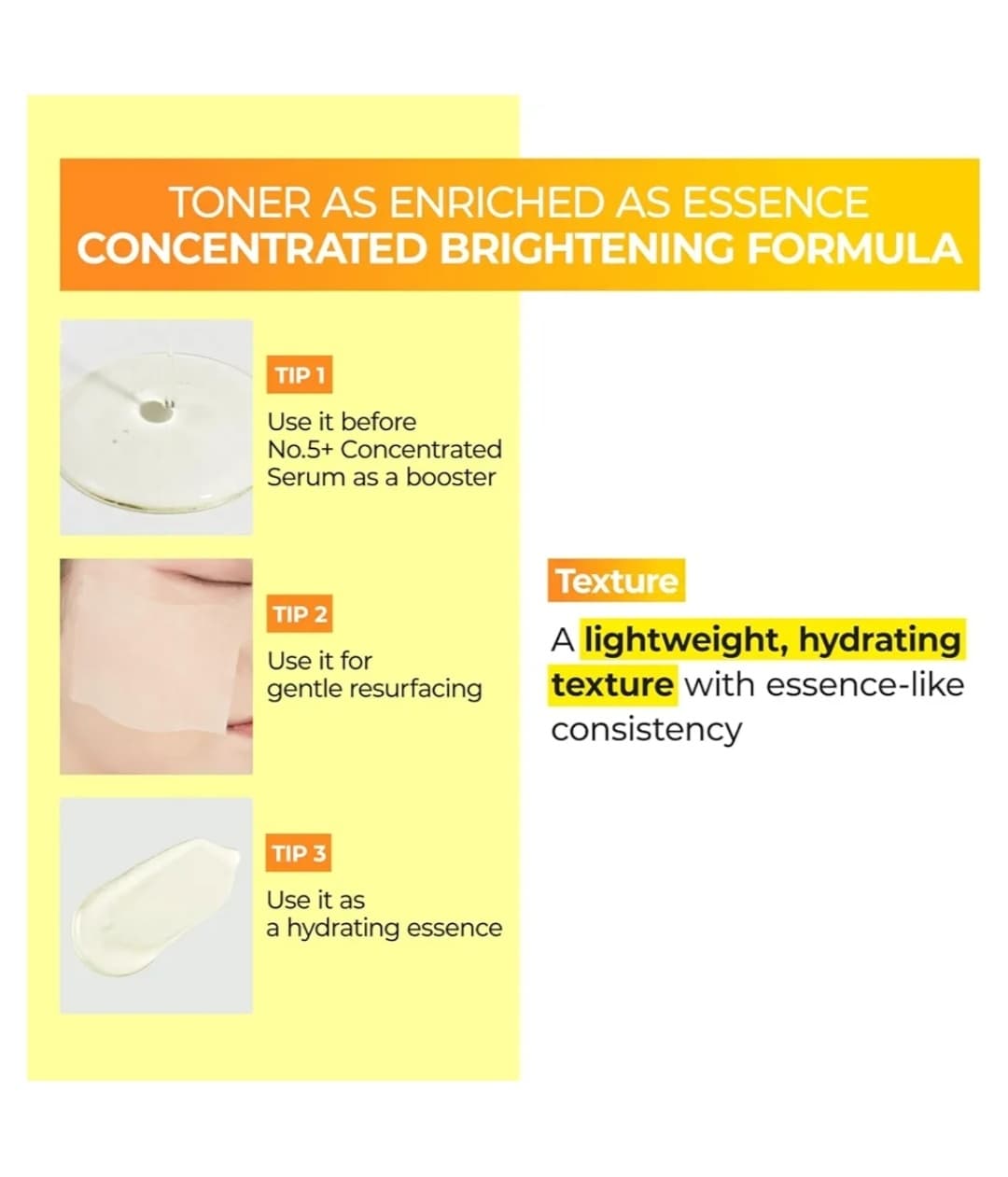 تونر اسنس روشن کننده شماره 5 نامبوزین Numbuzin No. 5+ Vitamin Boosting Essential Toner — تصویر ۷