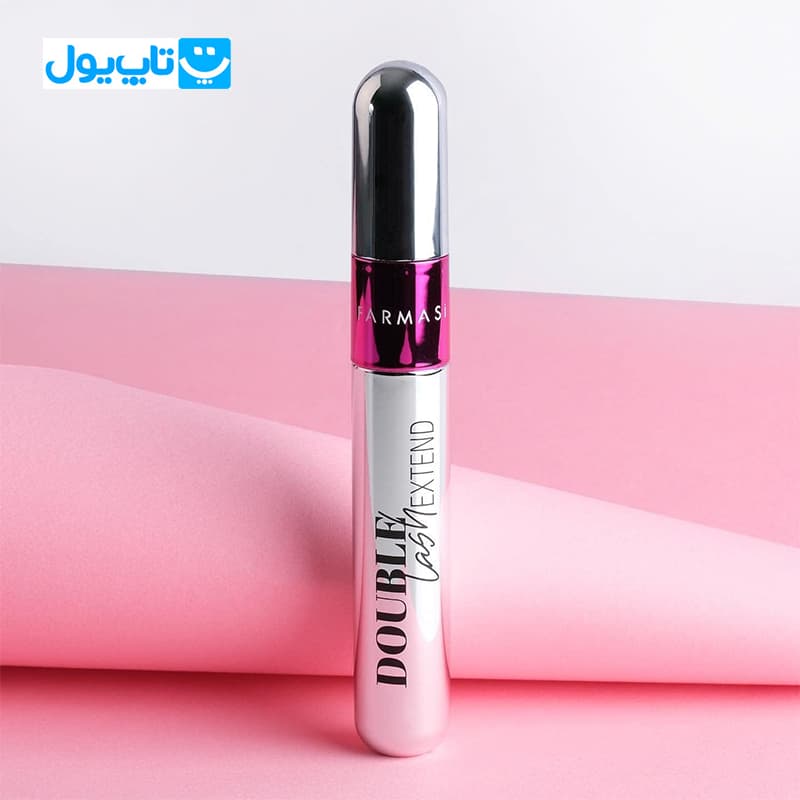 ریمل حجم دهنده فارماسی Farmasi مدل Double Lash Extend دارای دو سر حجم 12 میلی‌لیتر — تصویر ۴
