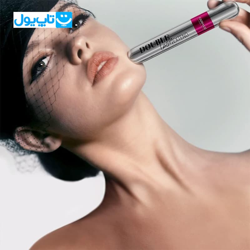 ریمل حجم دهنده فارماسی Farmasi مدل Double Lash Extend دارای دو سر حجم 12 میلی‌لیتر — تصویر ۳