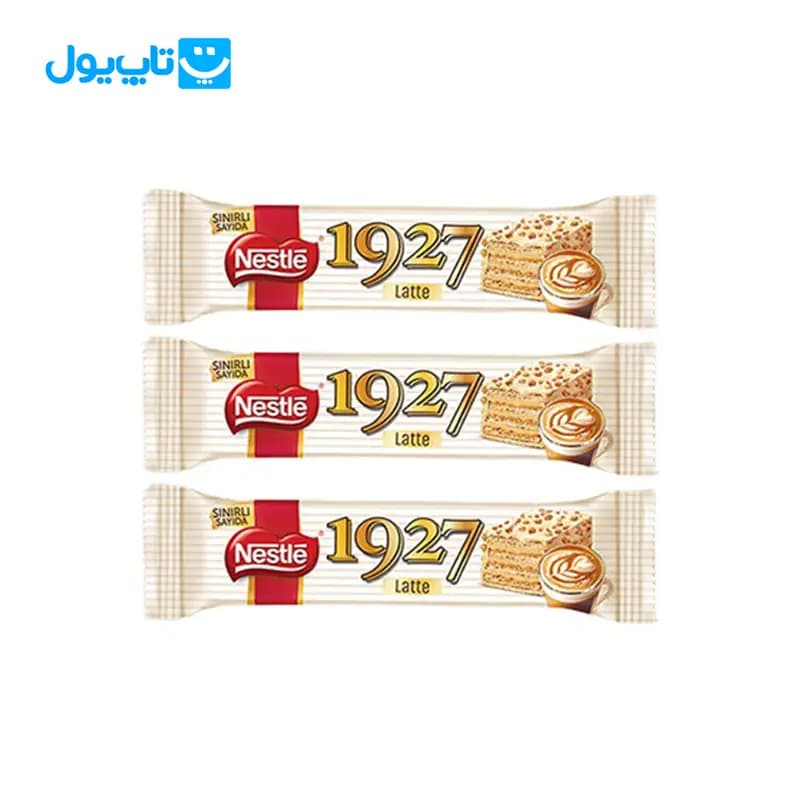 ویفر شیری نستله Nestle با طعم لاته Latte مدل 1927 حجم 32 گرم — تصویر ۲
