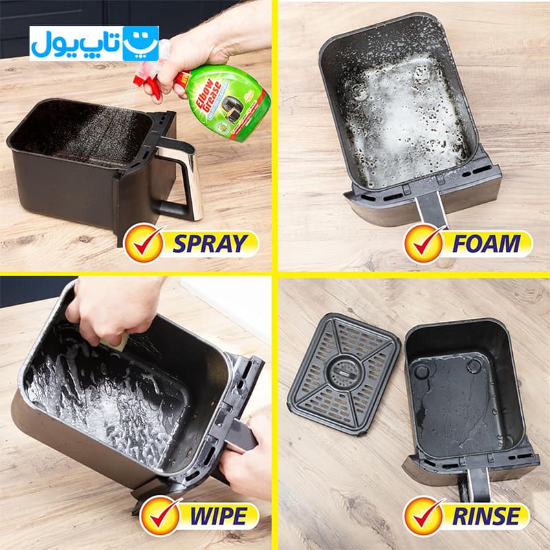 اسپری تمیزکننده هواپز البو گریس Elbow Grease مدل Power رایحه لیمو حجم 500 میلی‌لیتر — تصویر ۴
