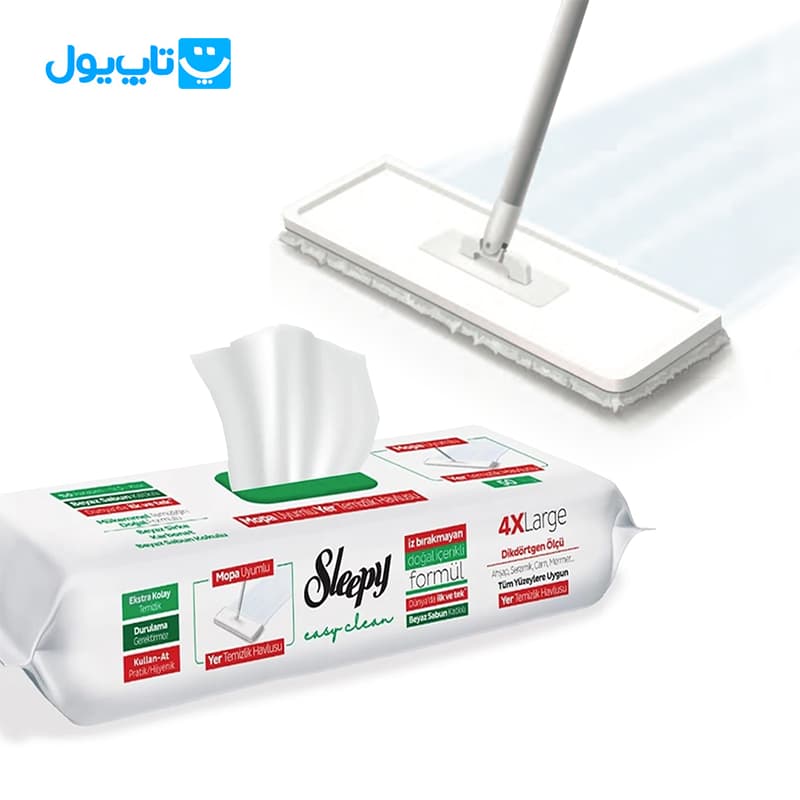 دستمال مرطوب مخصوص تی اسلیپی Sleepy بسته 50 عددی — تصویر ۳