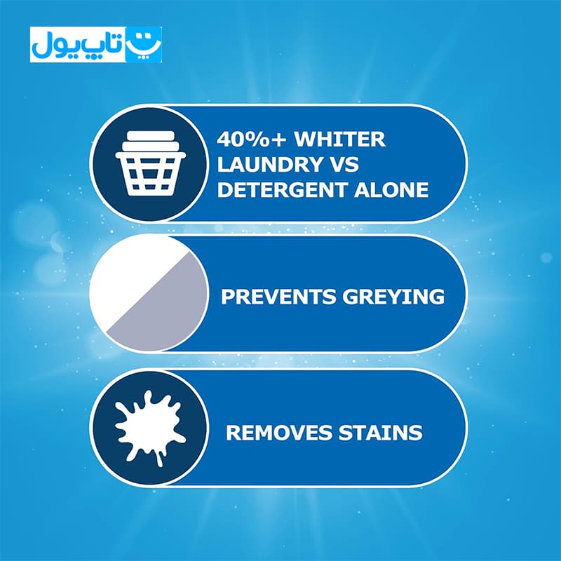 لکه‌بر لباس‌های سفید دکتر بکمن Dr. Beckmann مدل everyday whitening بسته 5 عددی — تصویر ۳