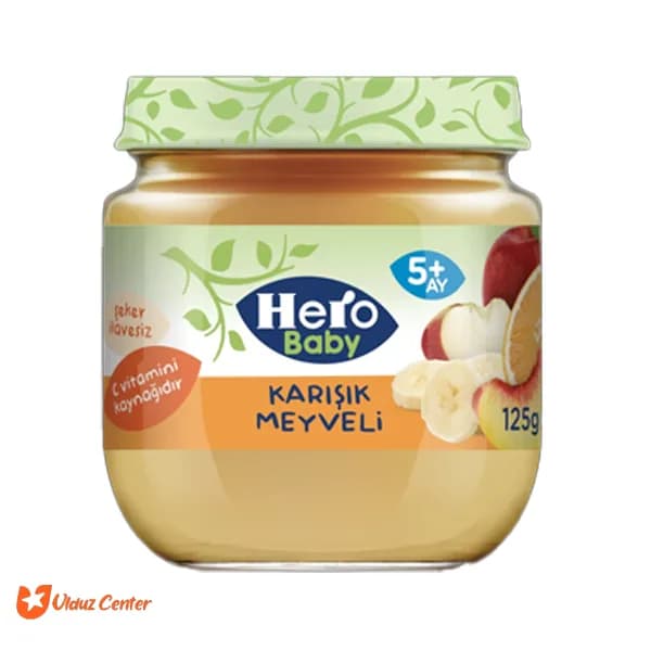 پوره میوه هرو بیبی مخلوط چند میوه 125 گرم