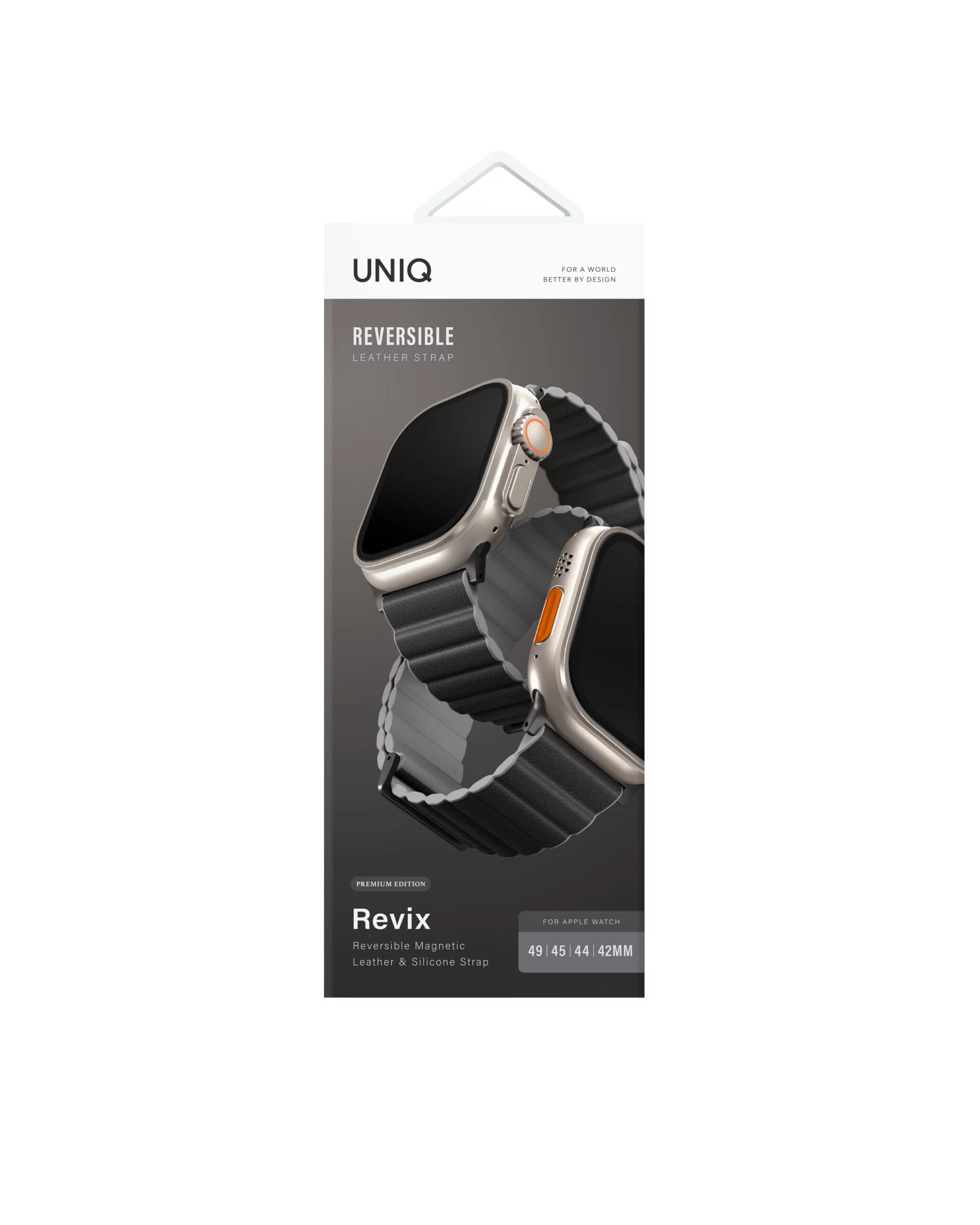 بند چرمی اپل واچ 42/44/45/49mm برند یونیک مدل UNIQ REVIX PREMIUM EDITION — تصویر ۱۱