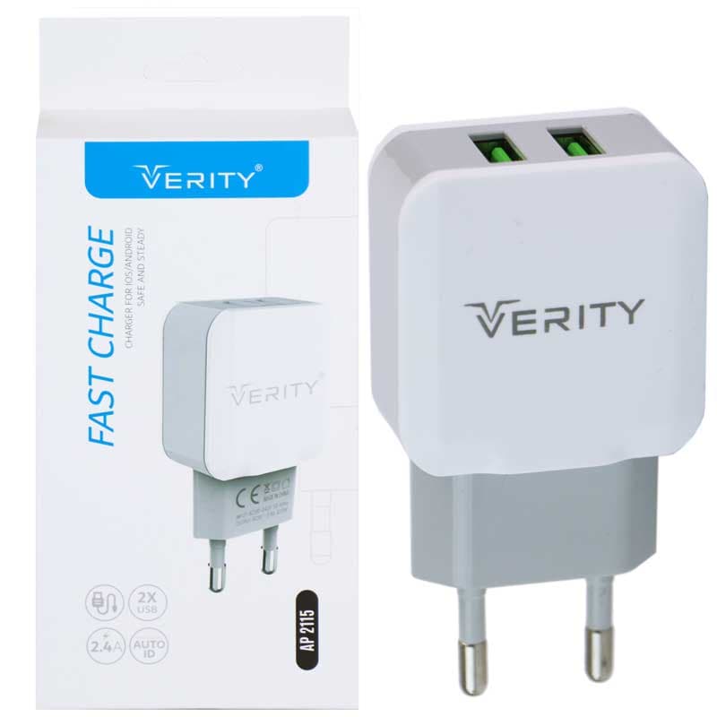 شارژر Verity AP2115 + کابل میکرو یو اس بی