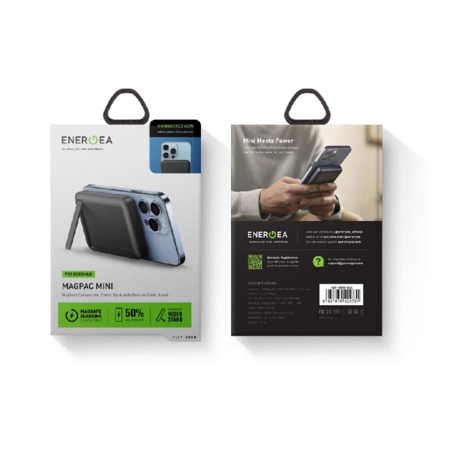 پاوربانک وایرلس مگسیف 10000 میلی آمپر ساعت انرژیا | Energea MagPac Mini Power Bank 10000mah — تصویر ۳