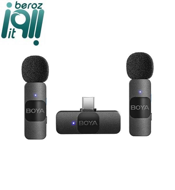 میکروفون یقه ای بی سیم بویا مدل BY-V20 رابط Type-C