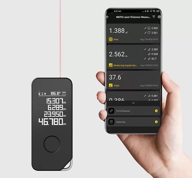 لیزر هوشمند مدل ;hoto smart laser measure pro HD50 — تصویر ۴