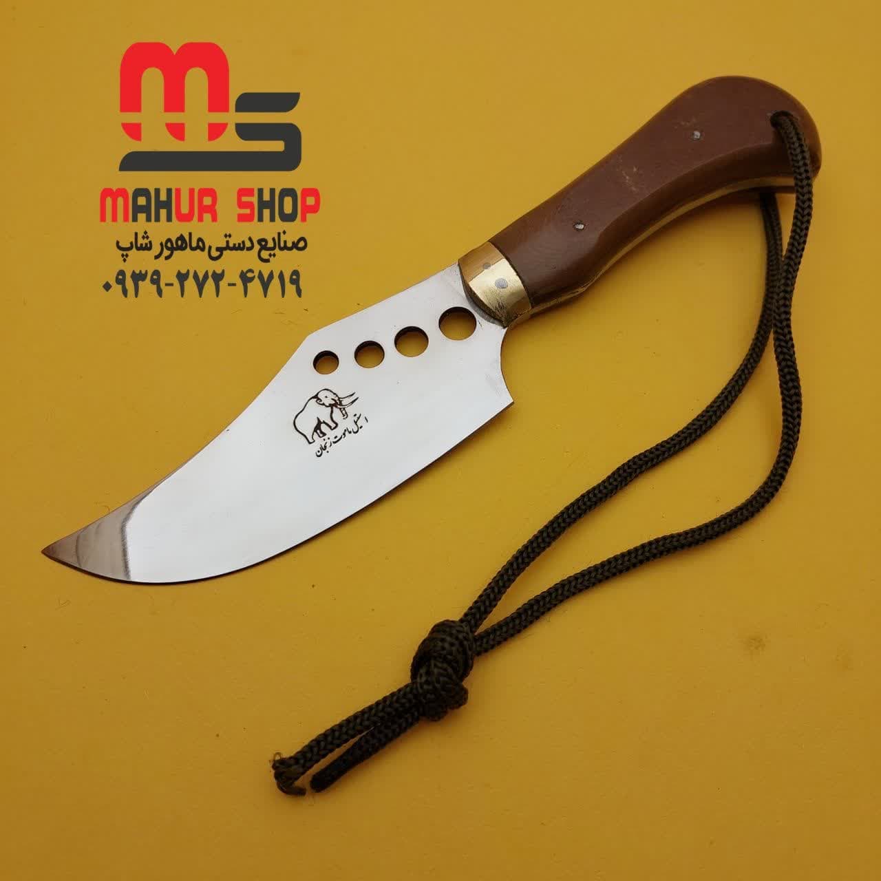 چاقو شکاری کوچک با تیغه استیل ضد زنگ – اصل زنجان باکیفیت — تصویر ۲