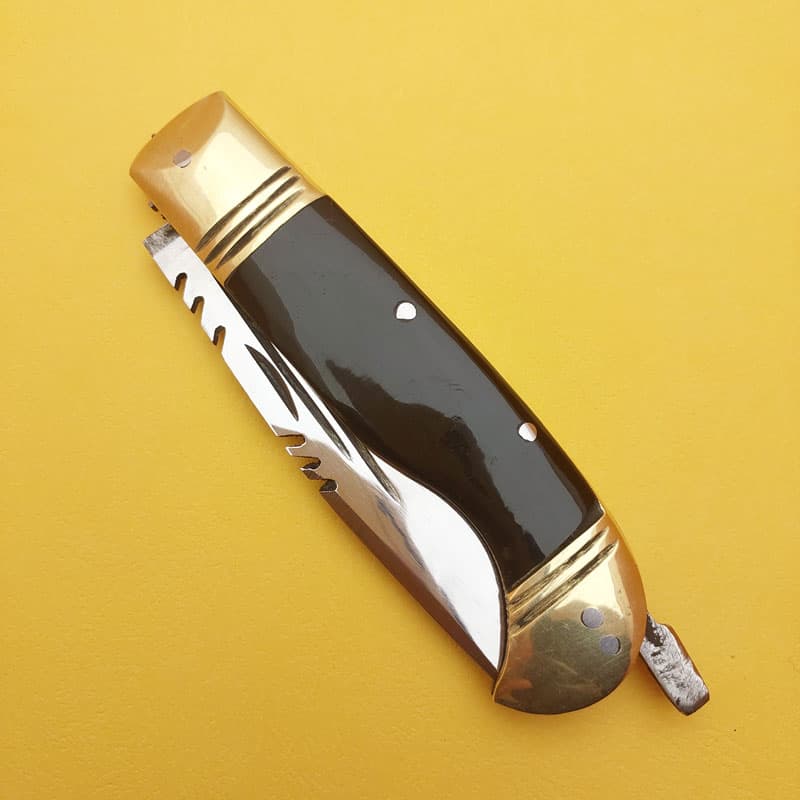 چاقو جیبی دنده ای |طبیعت‌گرد حرفه‌ای| 6 دنده دستساز زنجان — تصویر ۶