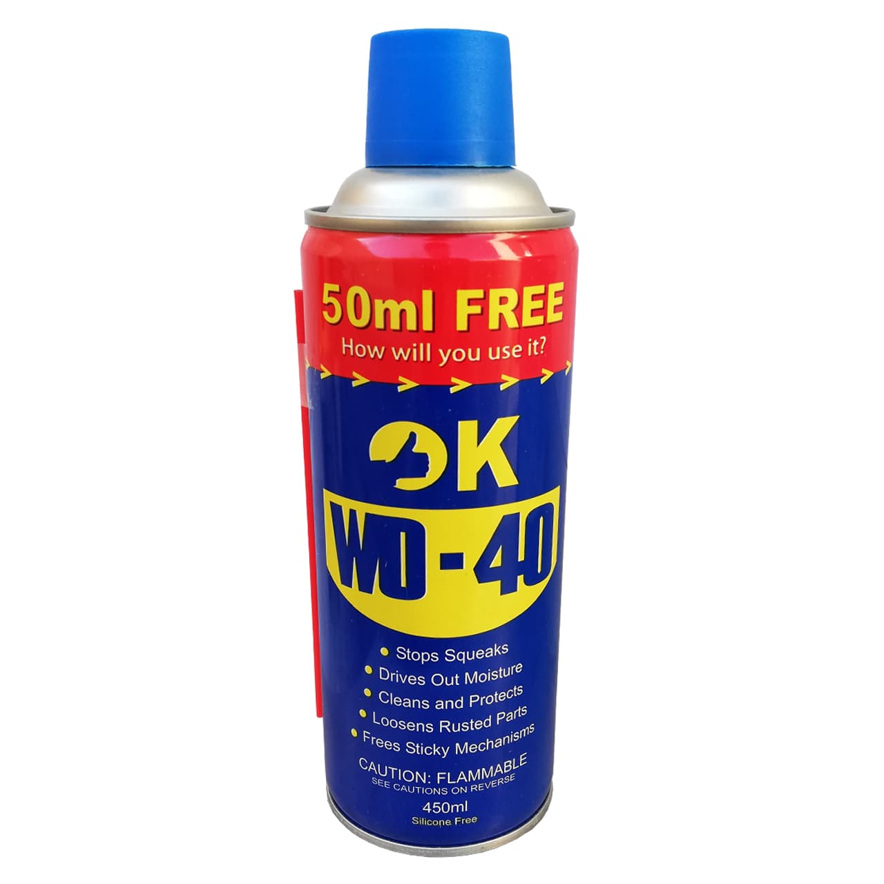 اسپری روان کننده اوکی مدل WD40 حجم ۴۵۰ میلی لیتر
