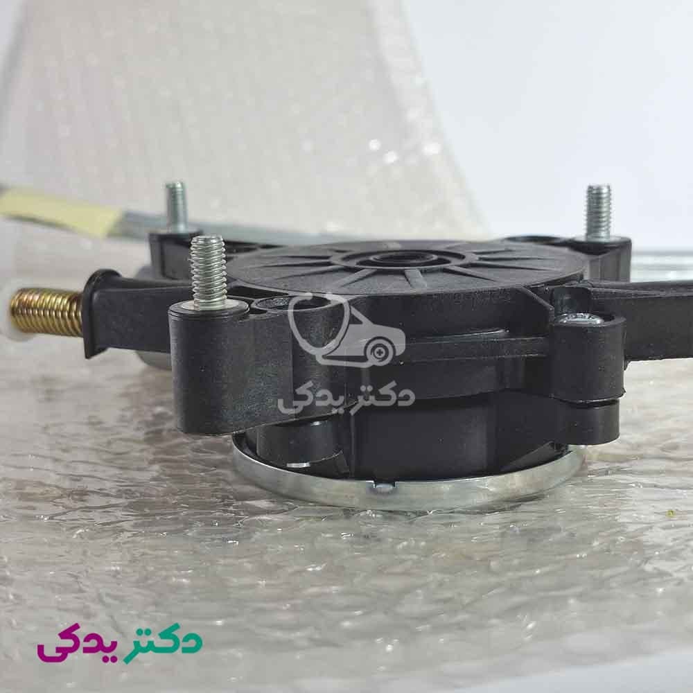 شیشه بالابر برقی سمند و دنا در جلو چپ با گیربکس پلاستیکی شرکتی ایساکو اصل 2170101005 — تصویر ۵