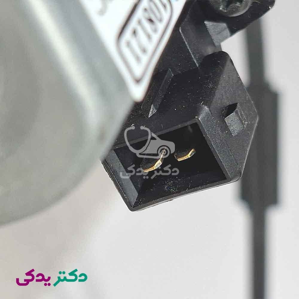 شیشه بالابر برقی سمند و دنا در جلو چپ با گیربکس پلاستیکی شرکتی ایساکو اصل 2170101005 — تصویر ۳
