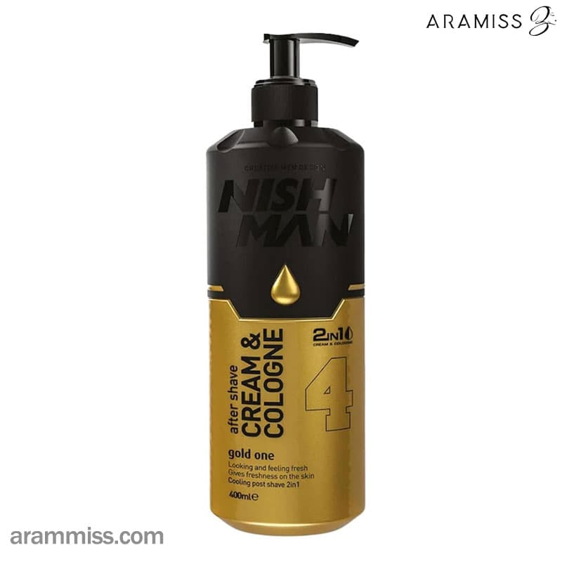 کرم افتر شیو نیشمن مدل 04 gold one