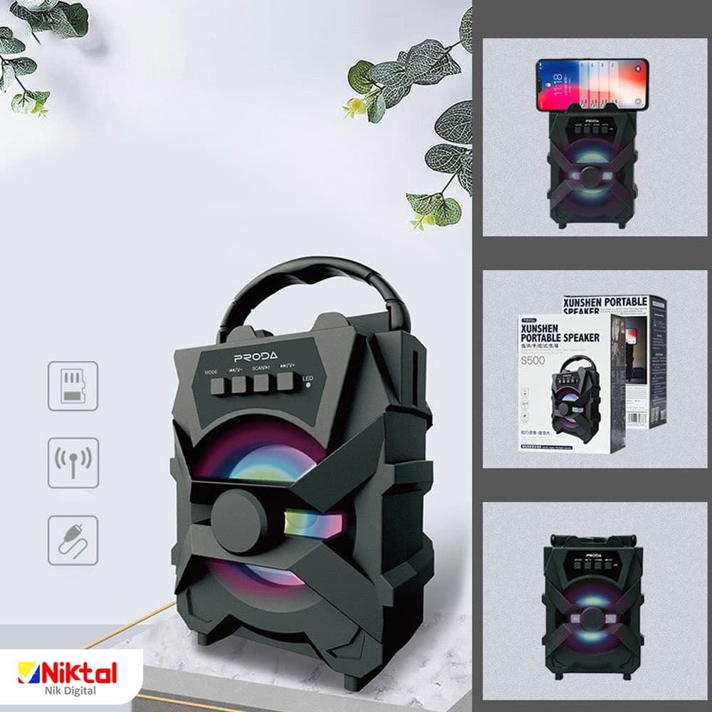 اسپیکر بلوتوثی ریمکس مدل PD-S500 — تصویر ۴