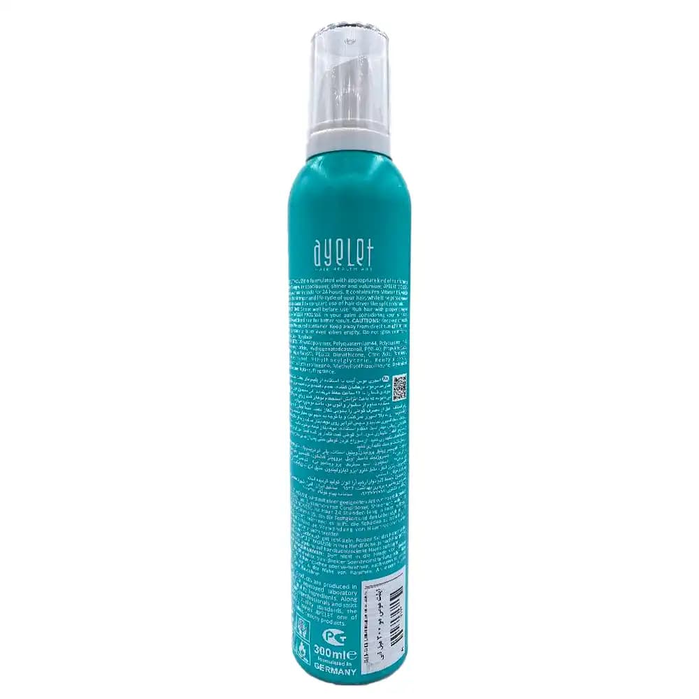 اسپری موس مو آیلت (ayelet) مدل Extra Care آبی حجم 300 میلی لیتر — تصویر ۲