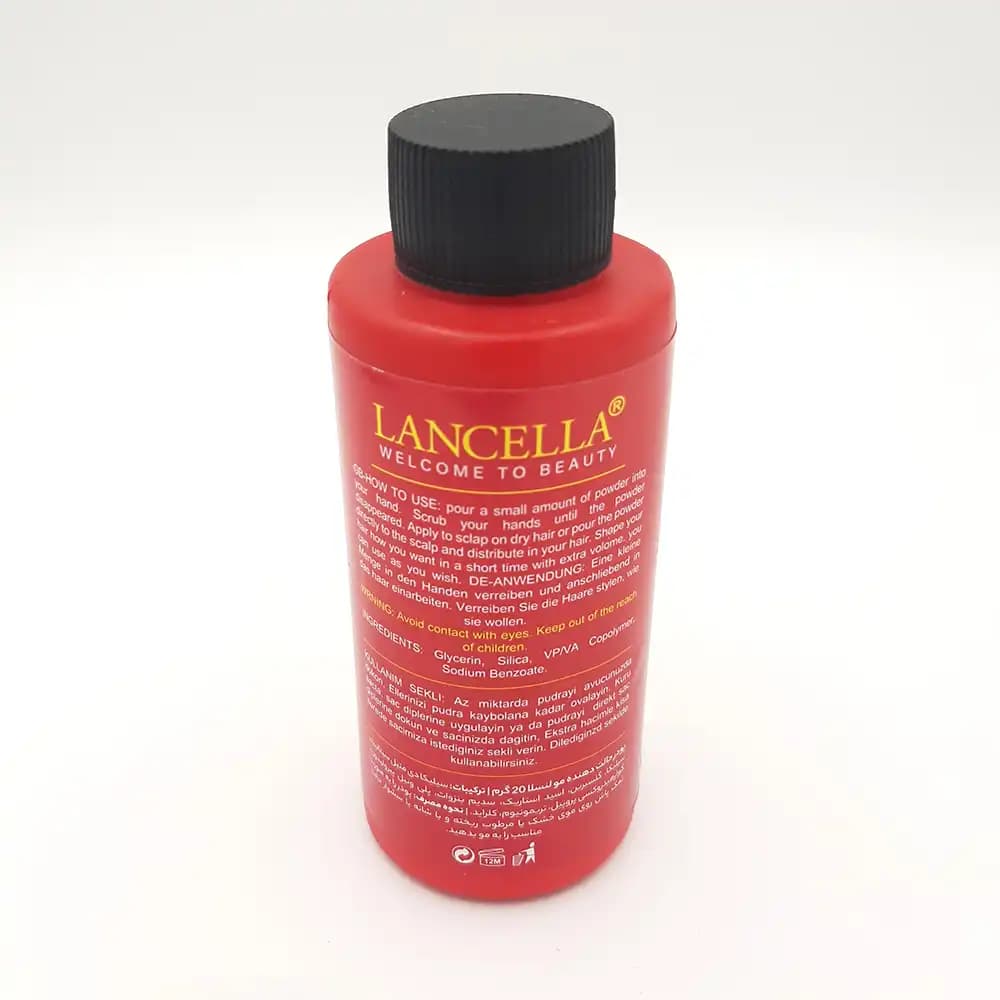 پودر حالت دهنده و حجم دهنده مو لنسلا (LANCELLA) مدل مات و قوی وزن 20 گرمی — تصویر ۴