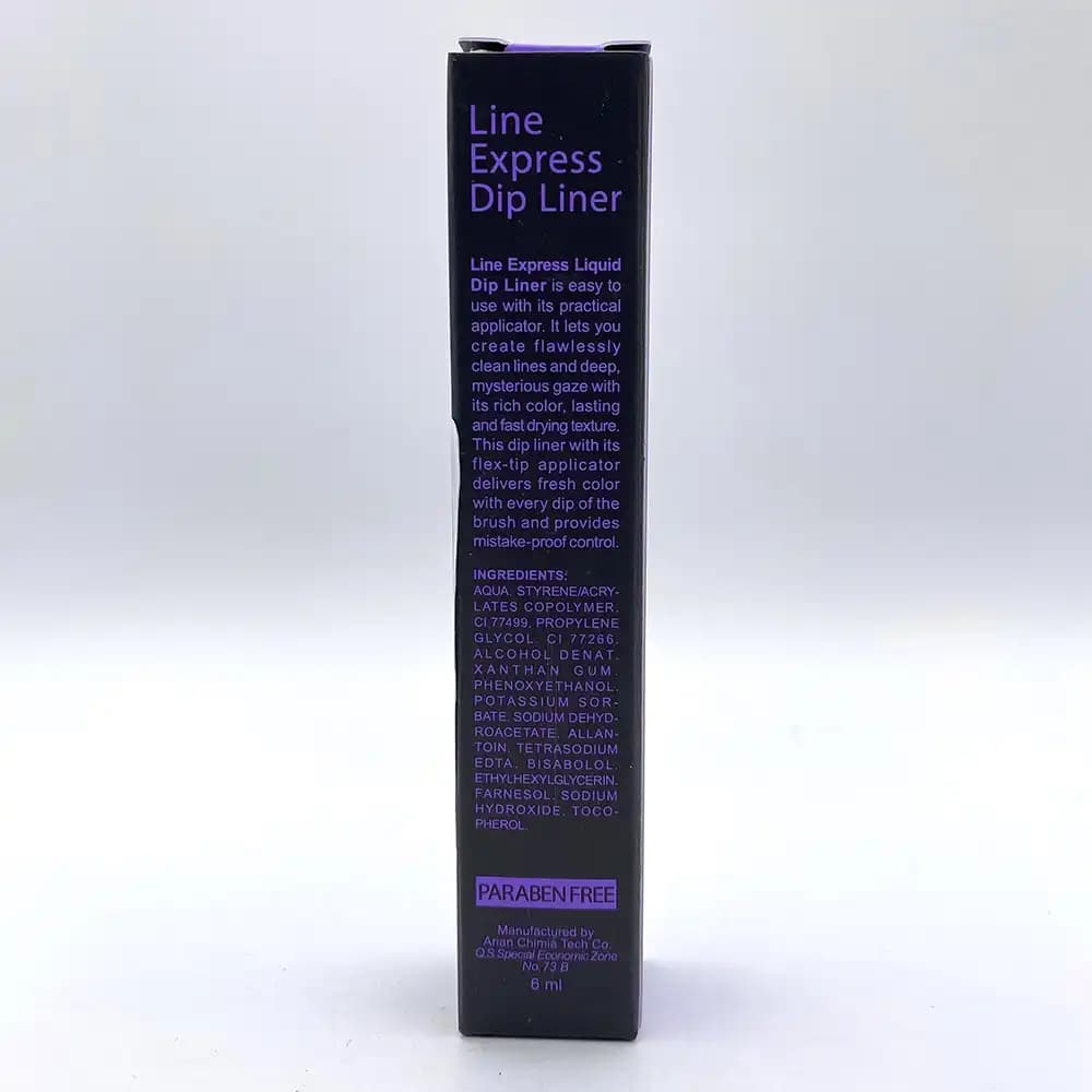 خط چشم ماژیکی کالیستا (Callista) مدل Line Express Dip Liner جعبه بنفش اصلی حجم 6 میلی لیتری — تصویر ۴