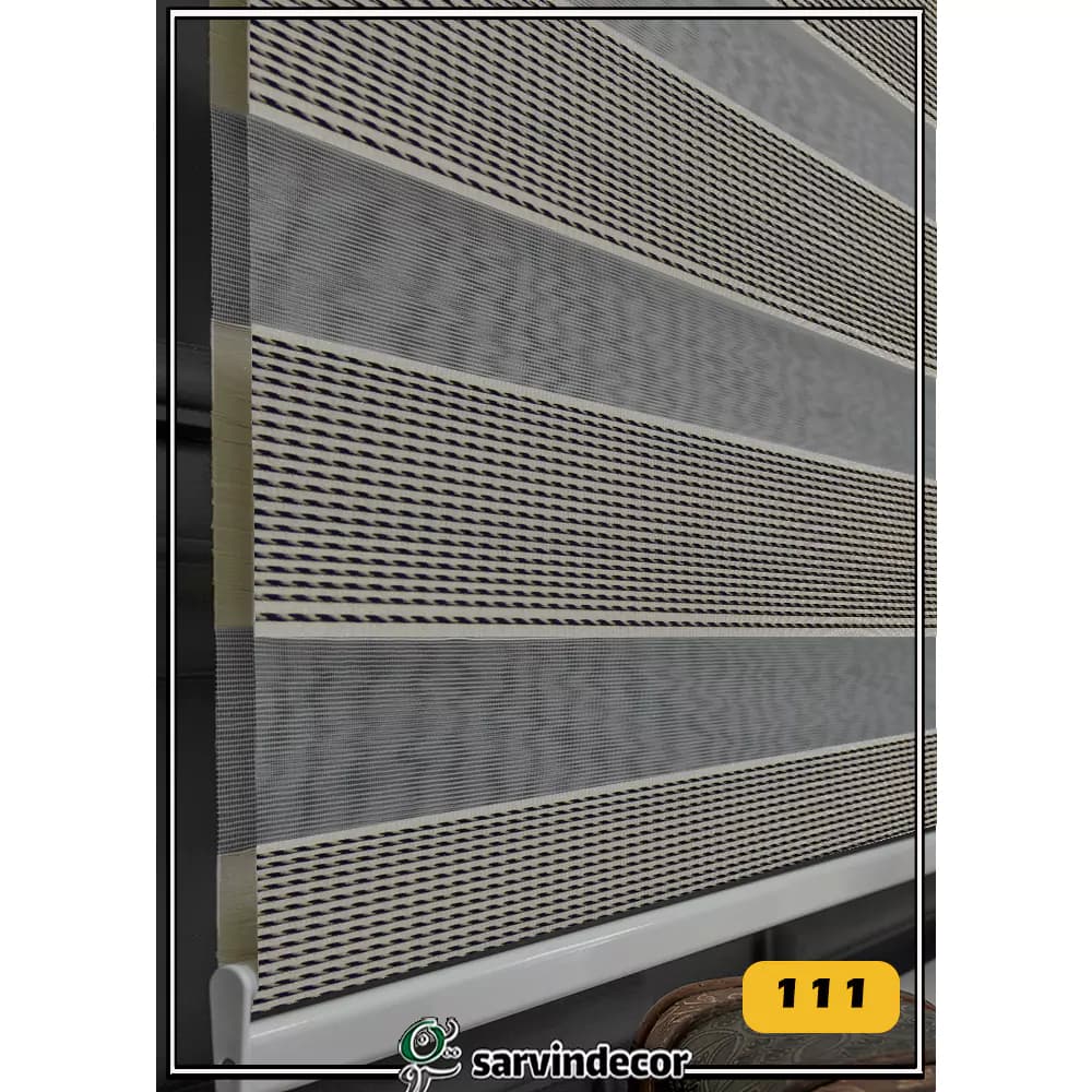 پرده زبرا پلیسه ریز کد f268 n در 4 رنگ — تصویر ۴