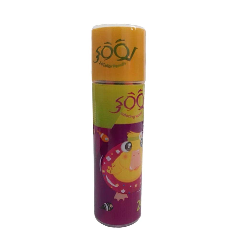 مداد رنگی 12 رنگ استوانه لوکی — تصویر ۲