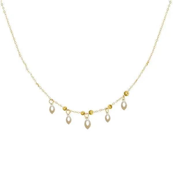 گردنبند طلا شرابه ای و گوی