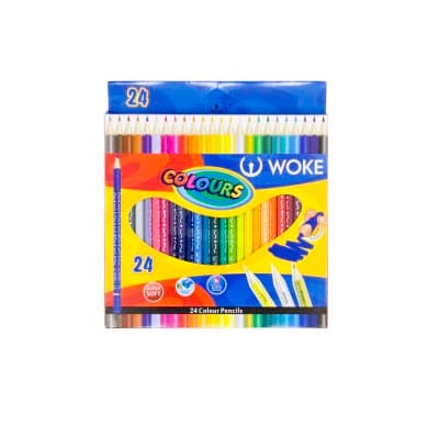 مداد رنگی 24 رنگ سه گوش Woke کد 9402