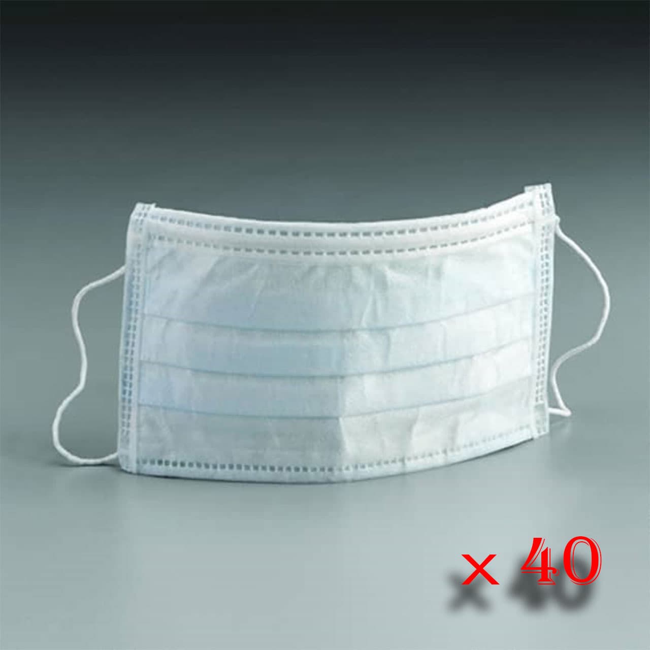 ماسک سه لایه با گیره بینی بسته 40 عددی — تصویر ۲