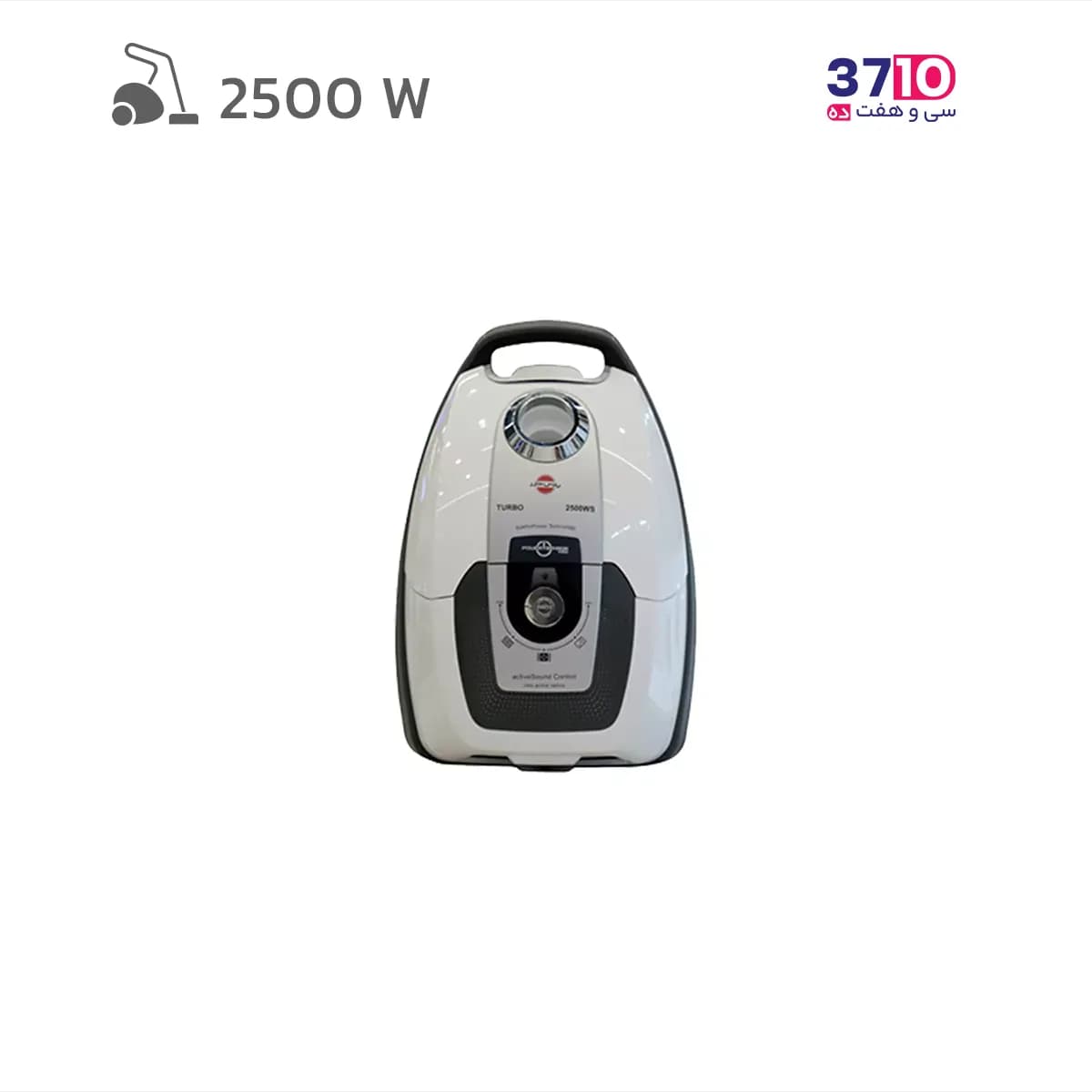 جاروبرقی پارس خزر ParsKhazar مدل TURBO2500WS سفید 2500 وات