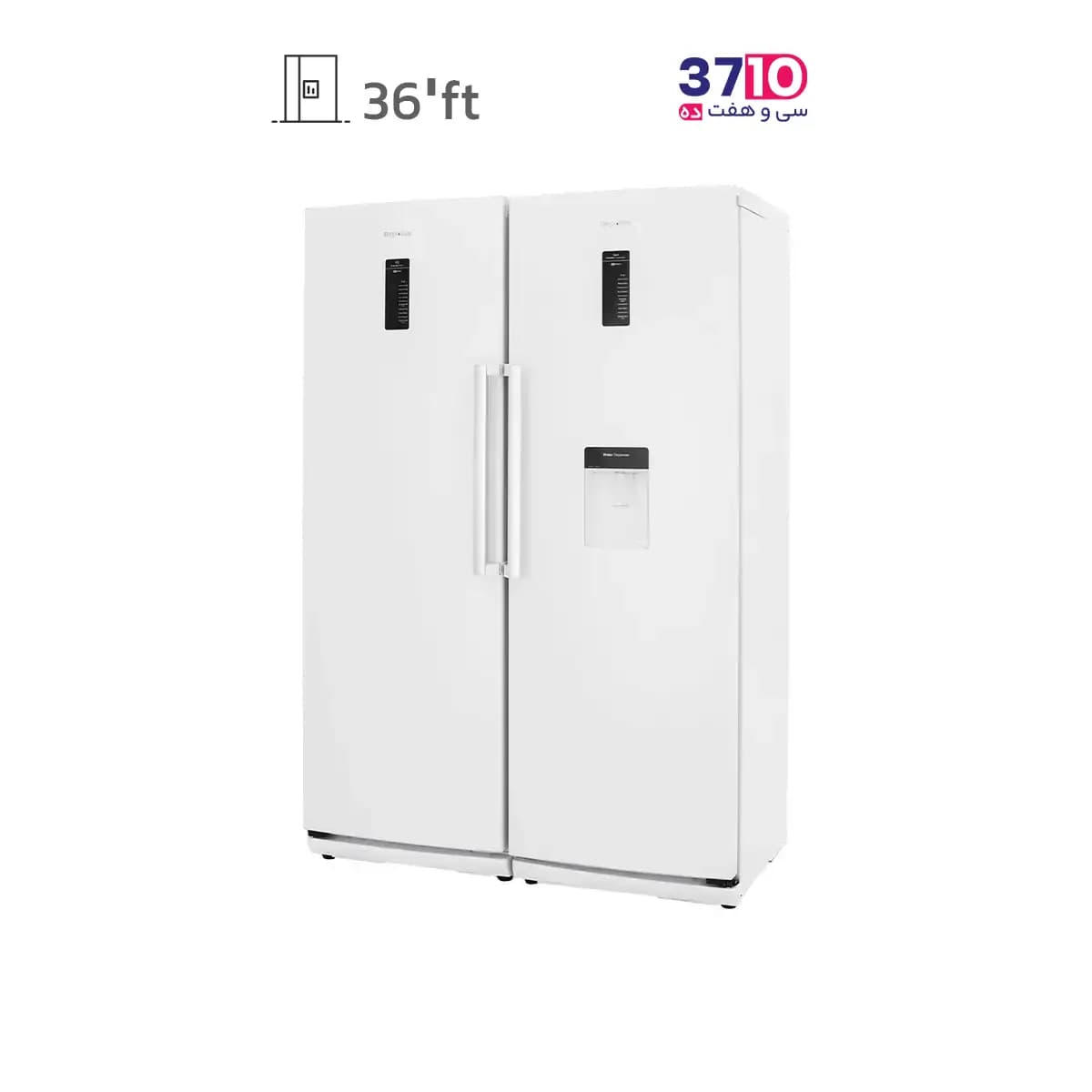 یخچال فریزر دوقلو دیپوینت DEPOINT مدل NF14D5i-W/NR14D5i-W سفيد — تصویر ۲