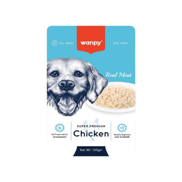 پوچ سگ با طعم مرغ 100 گرمی ونپی (wanpy)