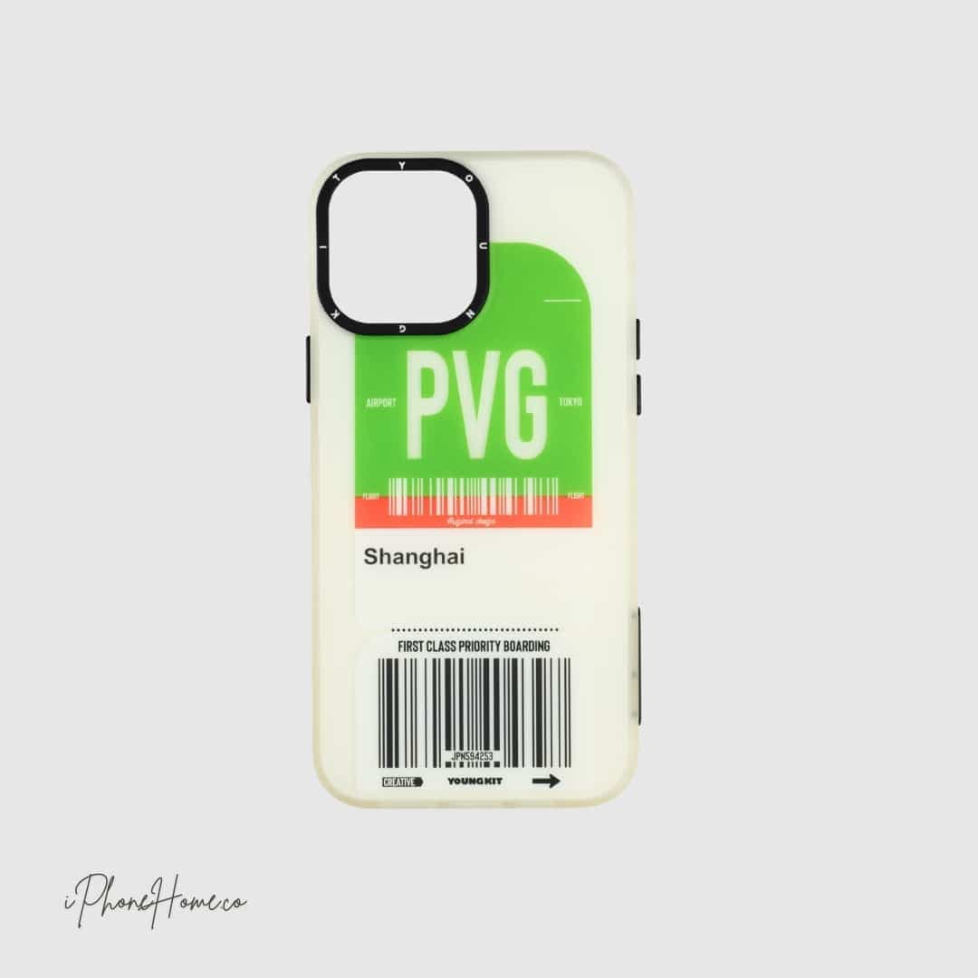 قاب یانگ کیت Shanghai سفید سبز مناسب iPhone 13 Pro Max (6686) — تصویر ۲