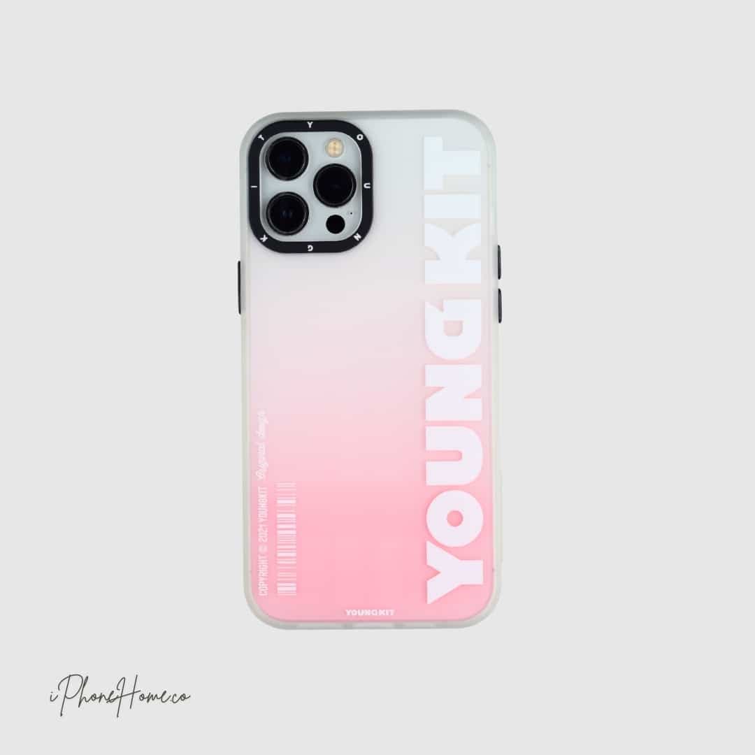 قاب یانگ کیت Gradient سفید صورتی مناسب iPhone 13 Pro Max (6685)