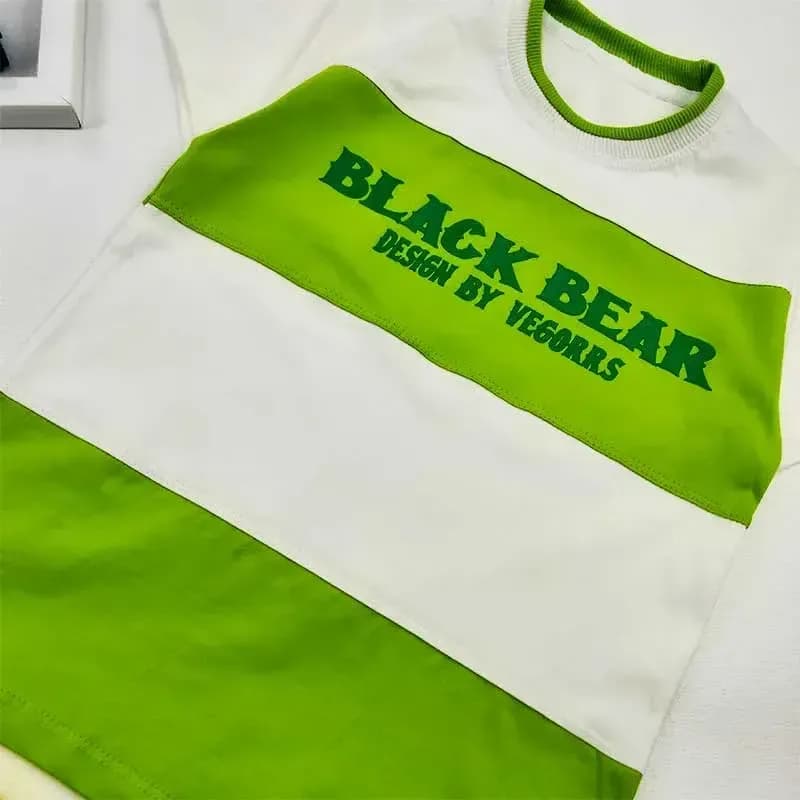 تیشرت پسرانه طرح BLACK یقه گرد پنبهای مناسب بهار و تابستان — تصویر ۱۰